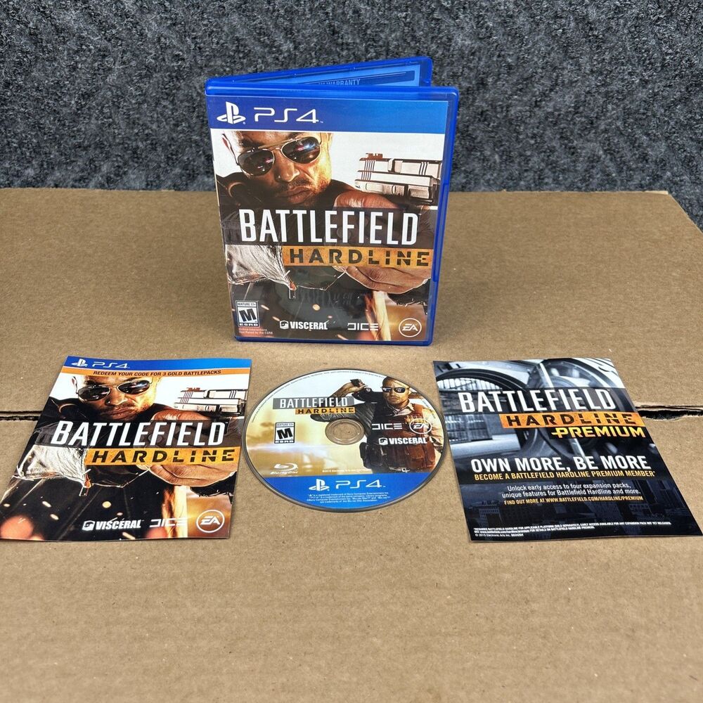 PlayStation 4 PS4 Game Battlefield Hardline Complete Shooter